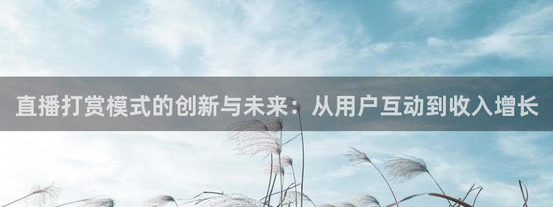 24直播看球网：直播打赏模式的创新与未来：从用户互动到收入增长